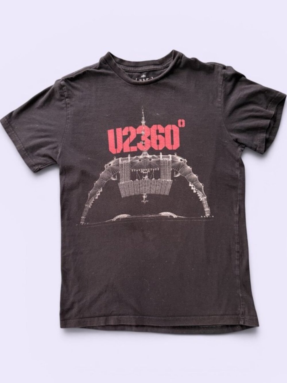 2011 U2 360 Tour Concert Black T-Shirt Small